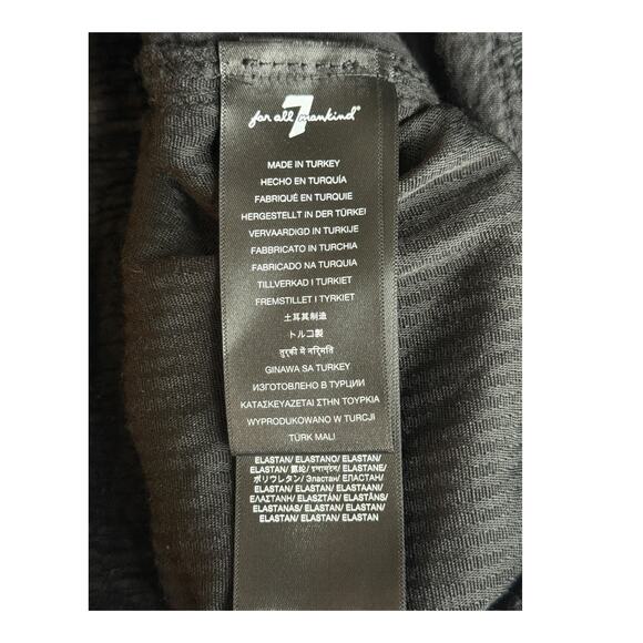 7 For All Mankind corduroy easy trouser corduroy pants black size 30 - Picture 6 of 10